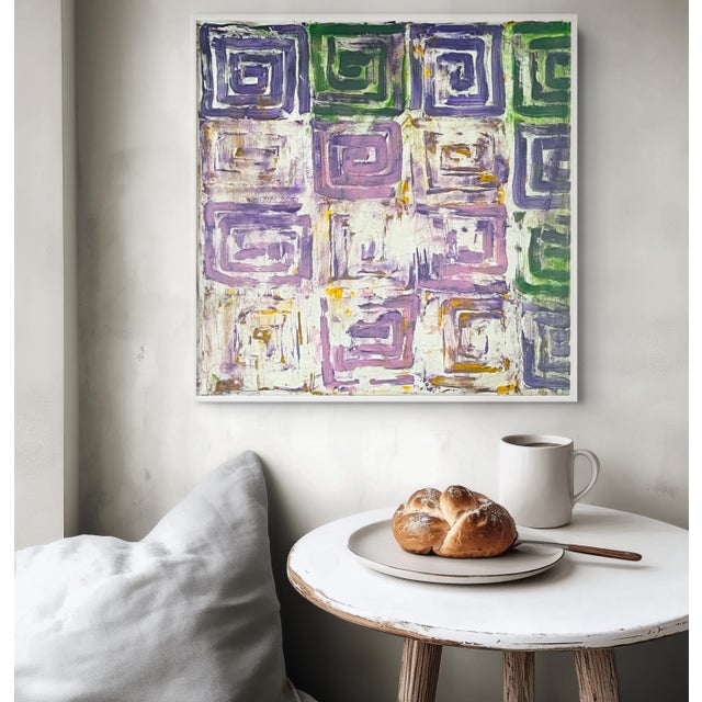 Abstract Contemporary Abstract Oil on Canvas "Scrapin' by 1" by Dana Gordon For Sale - Image 3 of 4