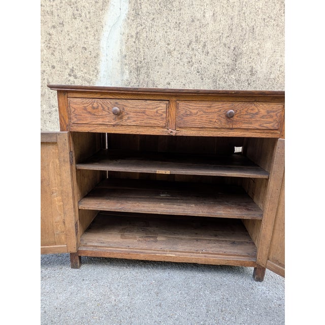 Low Antique French Buffet, 1890 For Sale - Image 6 of 13