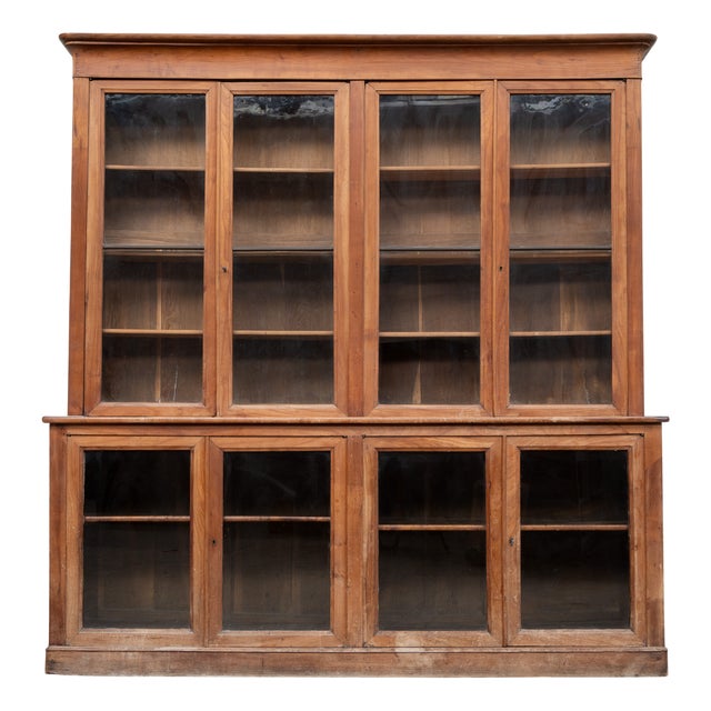 Antique French Cherry Wood Bookcase Early 19th Century, 1880 For Sale
