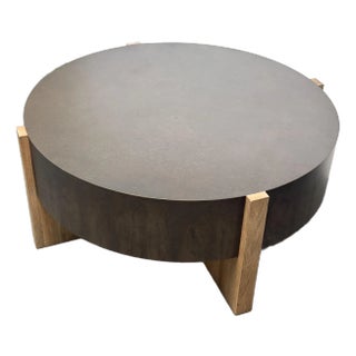 Four Hands Bingham Iron + Oak Coffee Table For Sale
