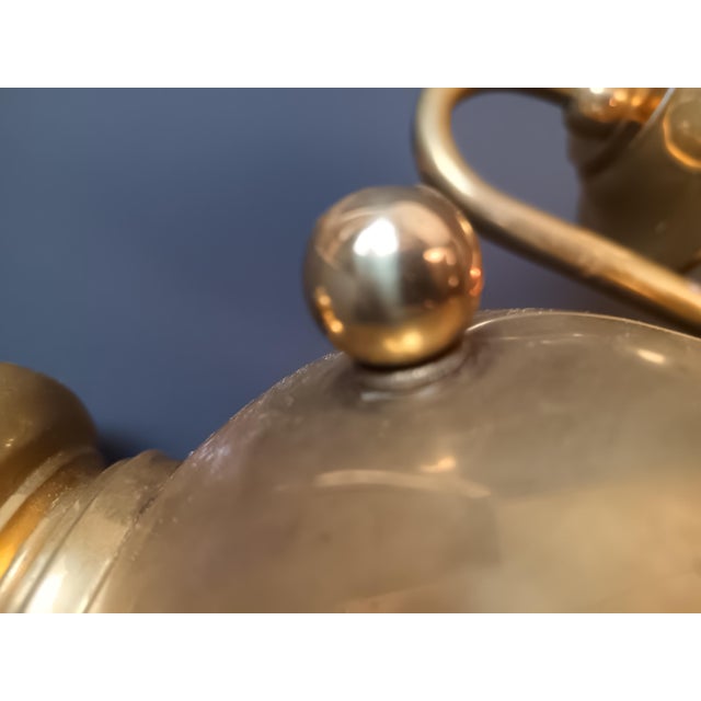 1980s Chapman Dutch Baroque-Style Two-Light Solid Brass Wall Sconce For Sale - Image 9 of 13