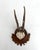 Vintage German Roe Deer antlers mounted on a hand carved wood plaque which appears to be quite an old one although there...