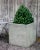 A cube planter made of Glass Fiber Reinforced Concrete (GFRC). Available in three sizes. This listing is for the planter...
