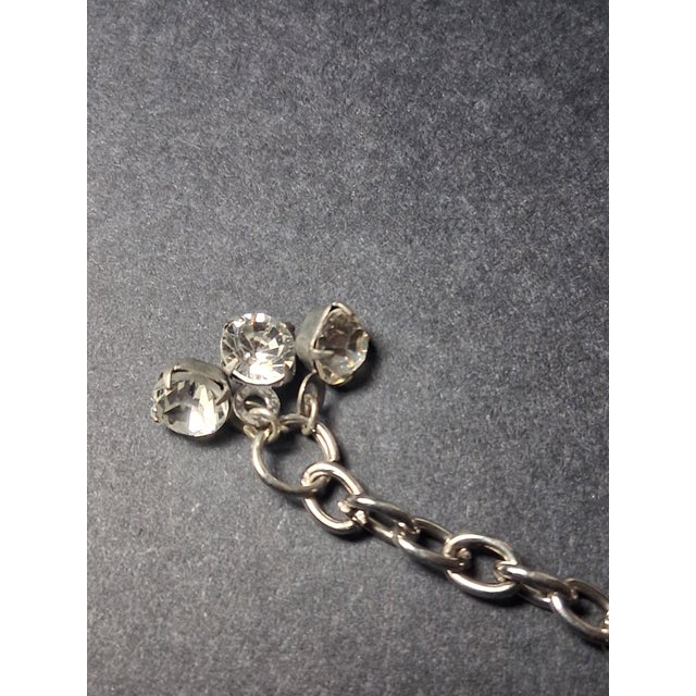 Silver Tone Statement Necklace For Sale - Image 4 of 15