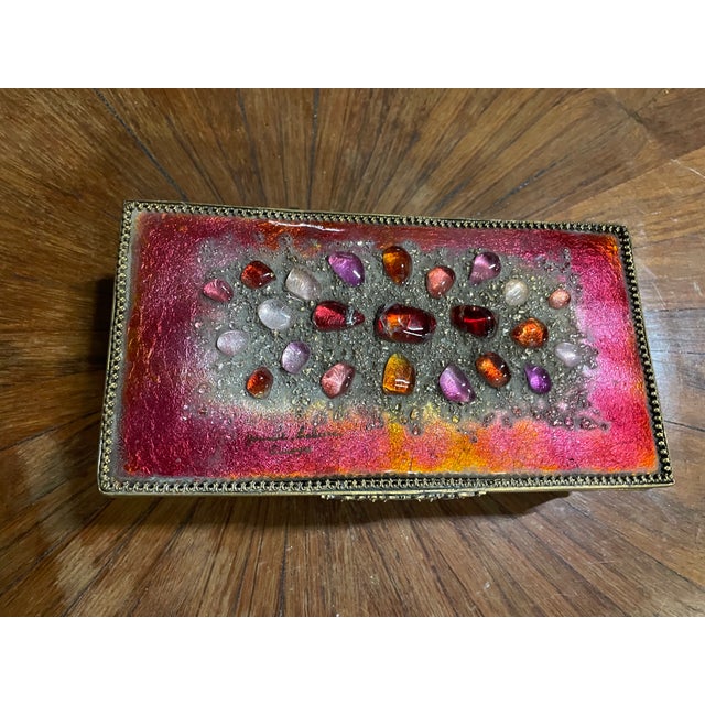 Jewelry Box by Emaux & Laiton, 1950s For Sale - Image 9 of 14