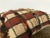 Vintage Turkish Anatolian Red and Beige Kilim Sofa Pillow Cover For Sale - Image 4 of 6