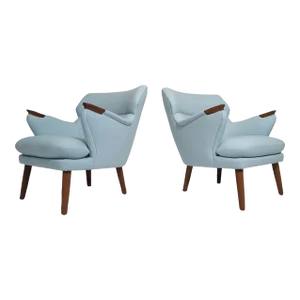 Kurt Olsen for Andersen & Bohm Mid-Century Danish Lounge Chairs- Set of 2