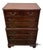 Late 20th Century Vintage White Furniture Traditional Chippendale Stlye Mahogany Chest of Drawers For Sale - Image 5 of 11