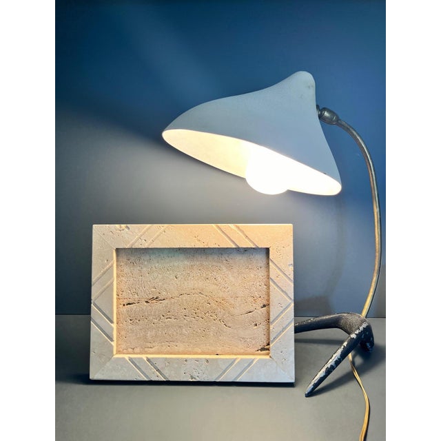 Mid-Century Beige Table Lamp by Louis Kalff for Philips, Netherlands, 1950s For Sale - Image 6 of 11