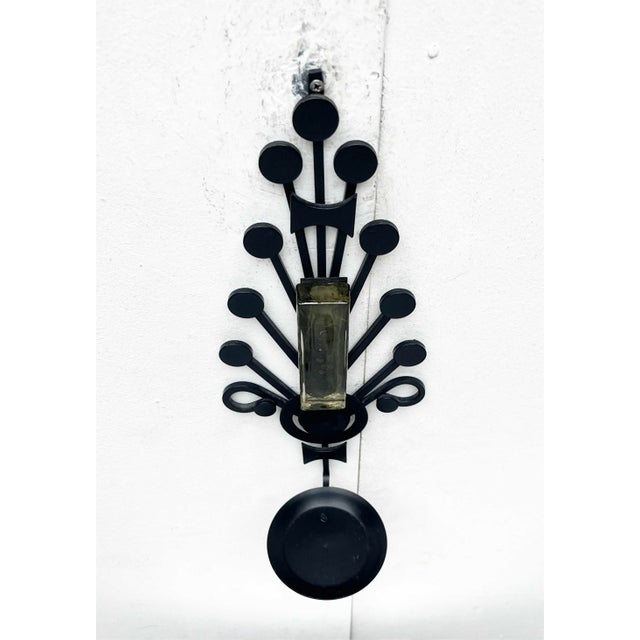 Mid-Century Modern Danish Candleholders in Metal and Glass from Dantoft, 1960s, Set of 2 For Sale - Image 10 of 18