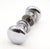 Mid 20th Century Reclaimed Classic 1.75 In. Chrome Brass Door Knob Set For Sale - Image 5 of 5