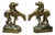 Vintage Bronze Clad 8" End of Trail Indian on Horse Figure Bookends - A Pair For Sale