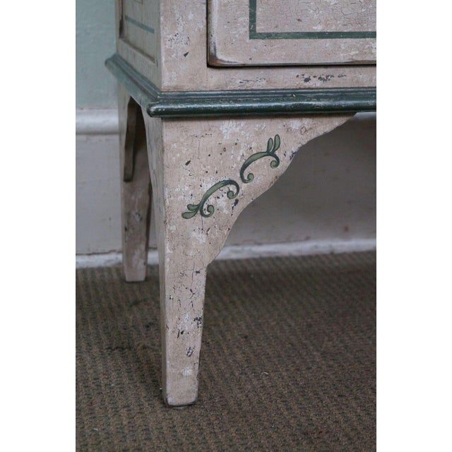 Amy Howard Collection Hand Painted Italian Slate Top Commode Chest