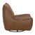 Mid-Century Modern Mcclain Swivel Single Sofa, Roche Tan Leather For Sale - Image 3 of 4
