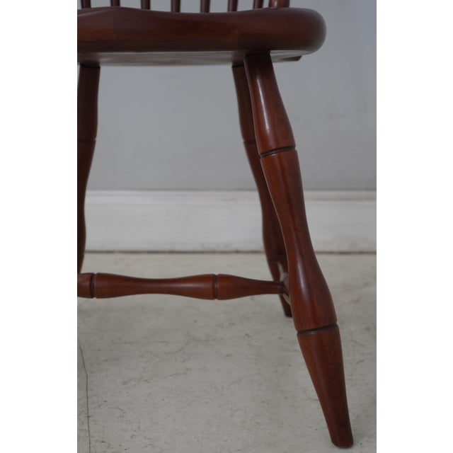 Pair of Frederick Duckloe Cherry Windsor Side Chairs For Sale - Image 9 of 18