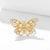 Contemporary Nina Zhou Butterfly Diamond Cocktail Ring in 14k Yellow Gold, size 7 For Sale - Image 3 of 7