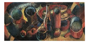 Jean Pierre Bourg, Nature morte en cuisine, 1964, Oil on Canvas