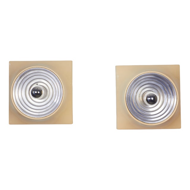 Set of 2 Space Age Wall Lights from Studio Nizzoli For Sale