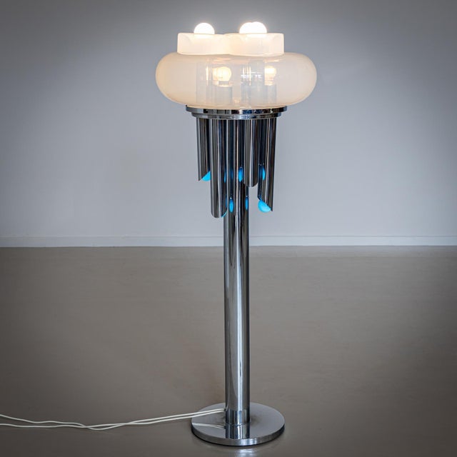 Tubular Floor Lamp, attr. to Carlo Nason, Italy Mid-20th Century For Sale - Image 14 of 18