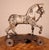 Elegant little carved wooden horse from the 19th century in polychrome wood Very beautiful polychromy which has a lot of...