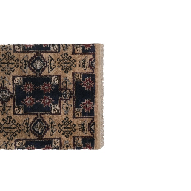 Mid-Century Modern 1960s Vintage Brown Turkish Tulu Rug 2'11'' X 6'4'' For Sale - Image 3 of 13