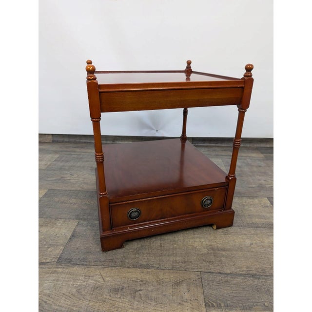 Vintage Bedside Table in Mahogany, 1950s For Sale - Image 10 of 10
