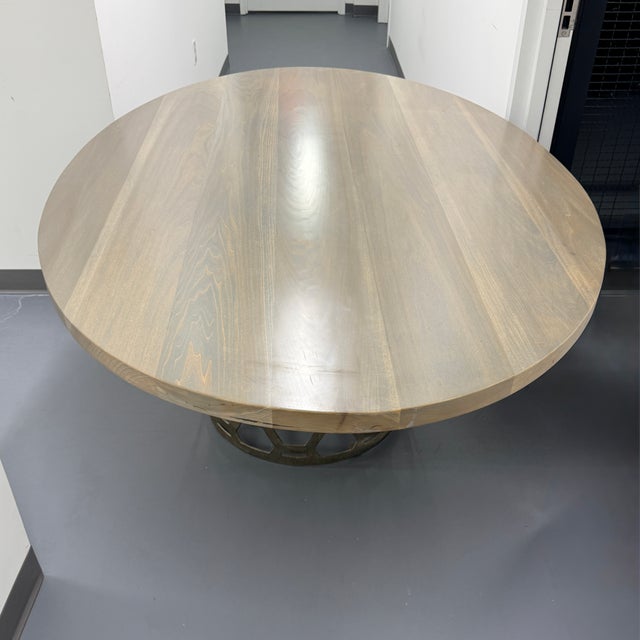 Mr Brown London Angeline Dining Table Base With Oval Top For Sale - Image 9 of 17