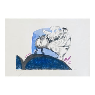 Naftali BezemIsraeli Surrealist Abstract Lithograph Naftali Bezem For Sale