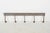 Metal Antique Wrought Iron Industrial Wall Rail Rack For Sale - Image 7 of 10