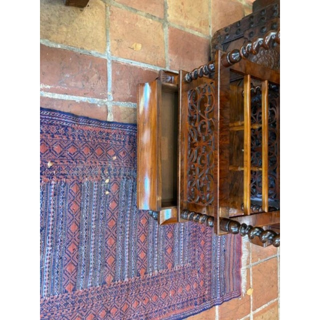 English Antique English Walnut Magazine Rack (Canterbury ) For Sale - Image 3 of 7