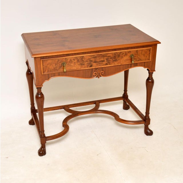 Vintage Walnut Side Table, 1930s For Sale - Image 11 of 11