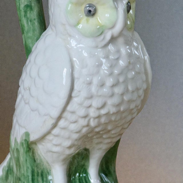 Large Vintage Owl Carafe in Earthenware, 1950s For Sale - Image 6 of 9
