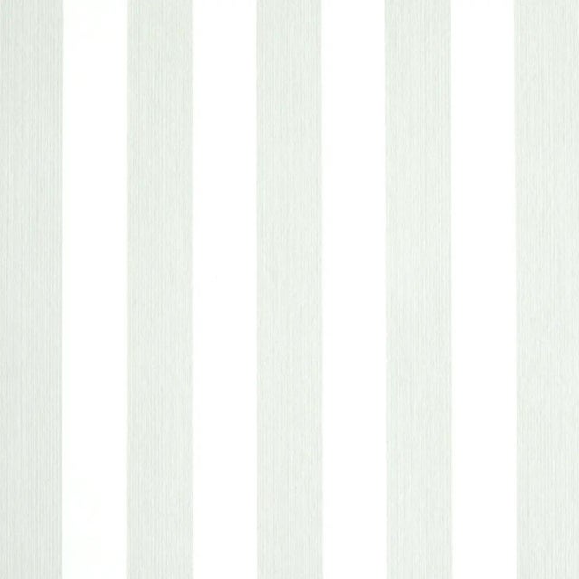 Schumacher Sample - Schumacher Edwin Stripe Medium Wallpaper in Birch For Sale - Image 4 of 4