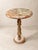 Handcrafted Natural Green & Peach Onyx Pedestal Side Table by Zarva Stone For Sale - Image 10 of 10