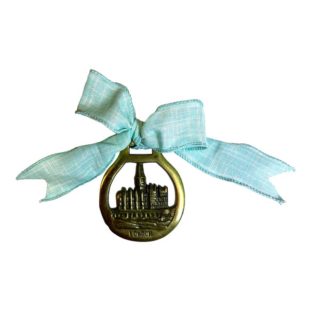 English Brass Tower of London Ornament For Sale