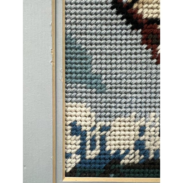 1990s Needlepoint of Old Ship For Sale - Image 9 of 10