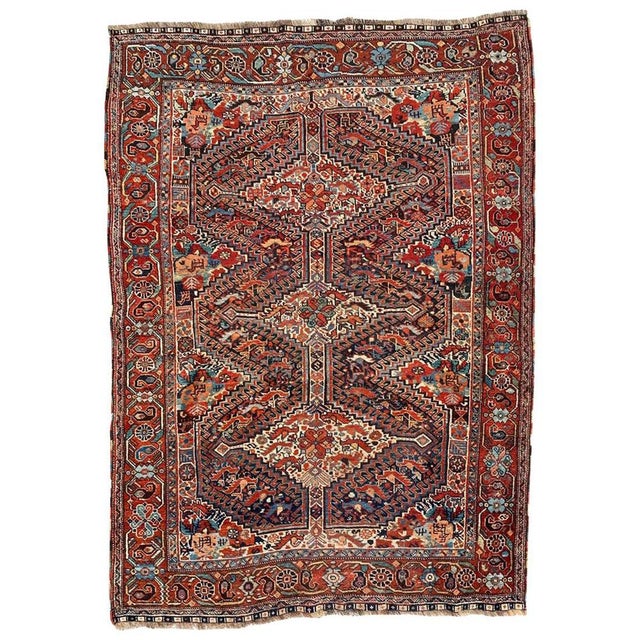 Antique Ghashghai Rug, 1890s For Sale - Image 18 of 18