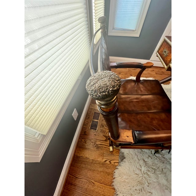 Correspondents Leather Writing Desk & Chair For Sale - Image 16 of 17