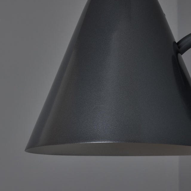 Mid-Century Modern 'ZuZu' Steel Painted Brass Wall Sconce in the Style of Jacques Biny For Sale In Los Angeles - Image 6 of 17