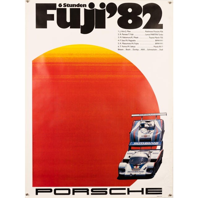 Porsche 6 Hours of Fuji Original Poster by Gruppe C, 1982 For Sale - Image 9 of 9