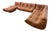Set of 5 Togo Sofa in Cognac Leather by Michel Ducaroy for Ligne Roset, 1970s For Sale