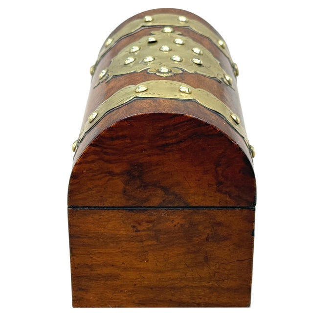 Burr Walnut Stationary Box, 1860s For Sale - Image 3 of 11