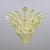 Early 21st Century Mid-Century Green and Clear Murano Glass Palmette Chandelier, Italy, 2010s For Sale - Image 5 of 10