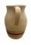 Robinson Ransbottom Blue Red Stripe 3 Quart Stoneware Pitcher Roseville Ohio For Sale - Image 4 of 6
