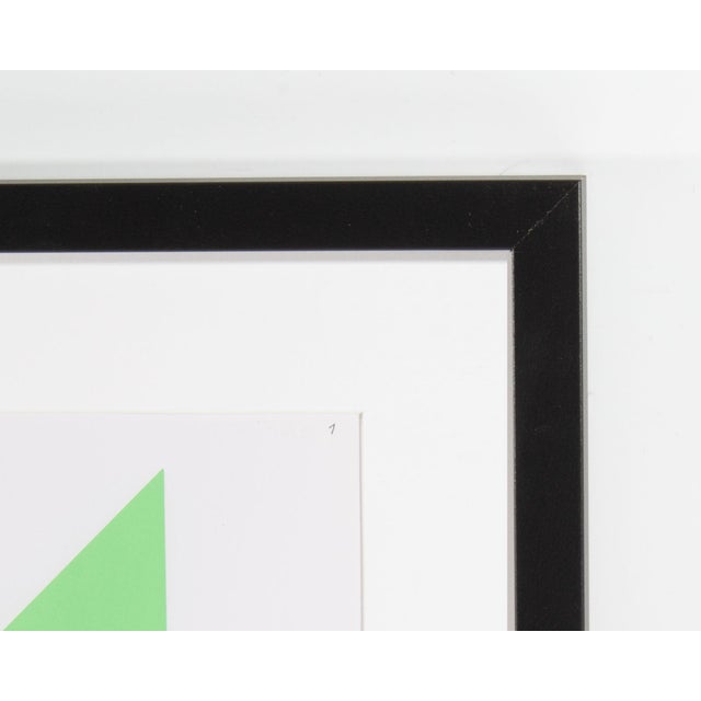 Contemporary 1995 “Konstruktion and Intuition” Serigraph Print by Anton Stankowski For Sale - Image 3 of 7