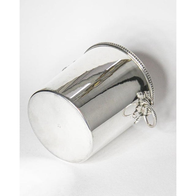 Vintage Silver Plated Foo Dog Ice Bucket or Cooler For Sale - Image 7 of 10