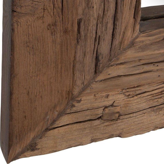 Rustic Large Rustic Mirror For Sale - Image 3 of 7