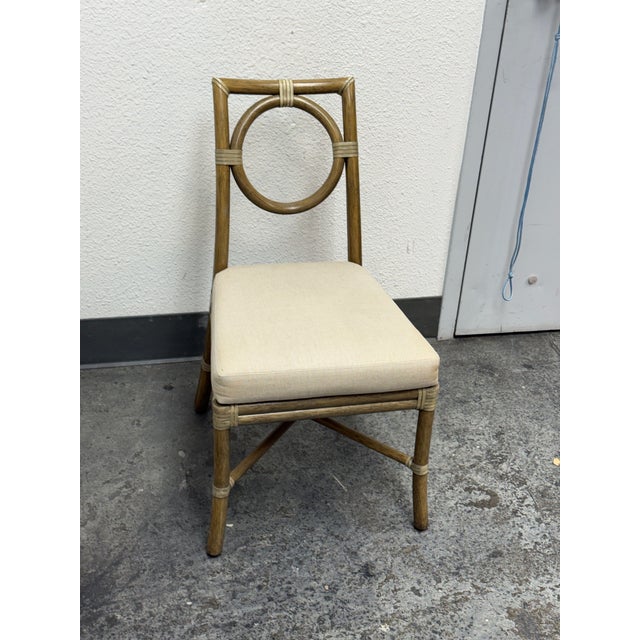 McGuire Orlando Diaz-Azcuy for McGuire Target Side Chair For Sale - Image 4 of 12