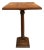 Mid-20th Century Walnut Wood Square Top Pedestal Table For Sale