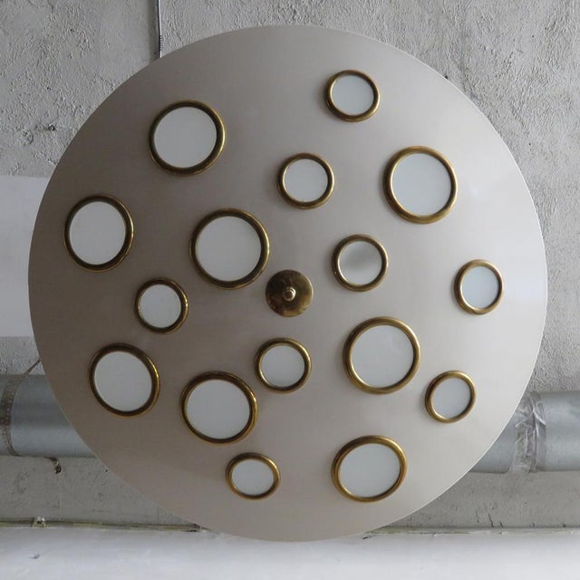 1950s Large Scale Pendant Light by Lumen Milano, 1950 For Sale - Image 5 of 11